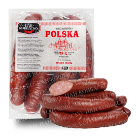 Полукопченые колбасы "Польская" Пан Ковбаско, 1 сорт, Черева