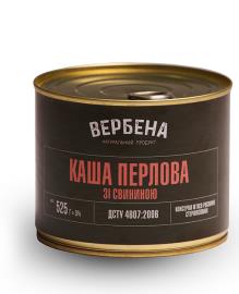 Тушонки "Каша перлова зі свининою"Вербена 