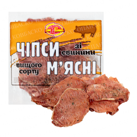 Снеки "Чіпси М’ясні зі свинини"Велико-Олексинські ковбаси 