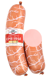 Варені ковбаси "Сімейна"Пан Ковбаско , 1 сорт, Поліамід