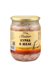 МСР Консерва м’ясна курка в желе (скло банка 0,5)Масар 