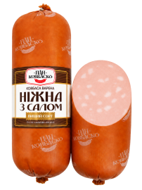 Варені ковбаси "Ніжна з салом"Пан Ковбаско , вищий сорт, Білкозин