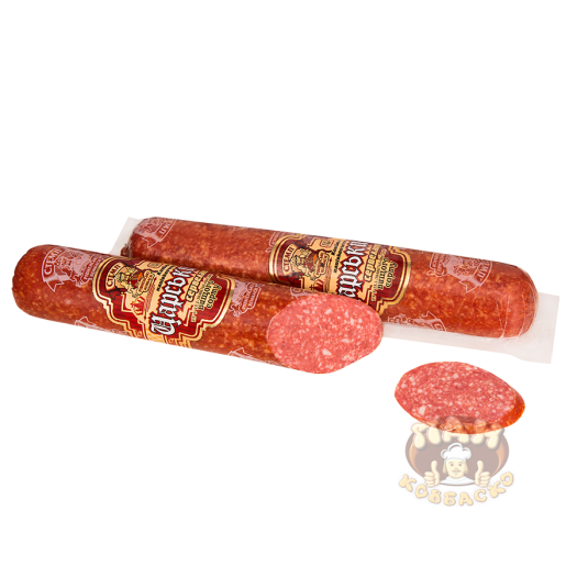 Полукопченые колбасы "Царская салями 45" Стемп, высший сорт, Фиброуз
